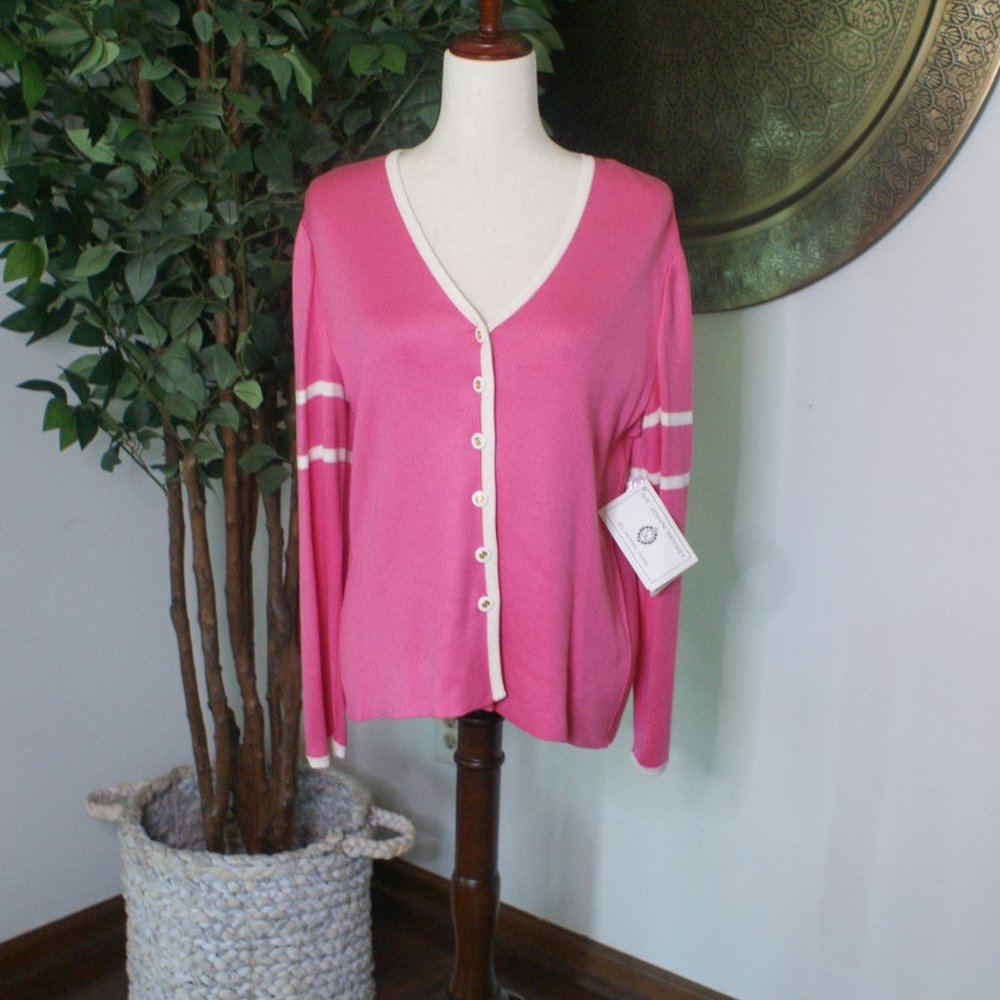 NWT St. John by Marie Gray - Knitted Cardigan Sweater - Size Small
